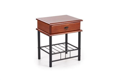Nightstand Fiona | size: Width: 48cm, Height: 55cm, Depth: 37cm | color: Black | image: 2 | variant: 1010856