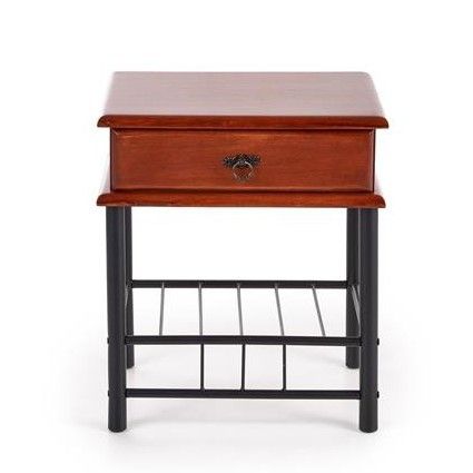 Nightstand Fiona | size: Width: 48cm, Height: 55cm, Depth: 37cm | color: Black | image: 4 | variant: 1010856
