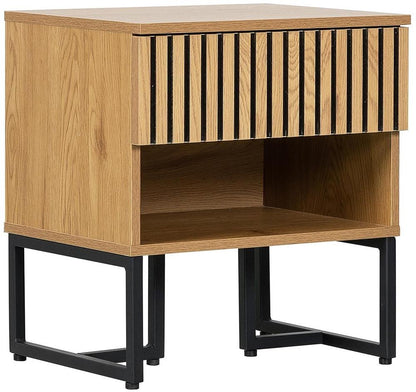 Nightstand Hampton | size: Width: 50cm, Height: 55cm, Depth: 40cm | color: Oak | image: 1 | variant: 1017688