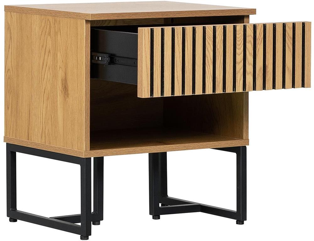 Nightstand Hampton | size: Width: 50cm, Height: 55cm, Depth: 40cm | color: Oak | image: 2 | variant: 1017688
