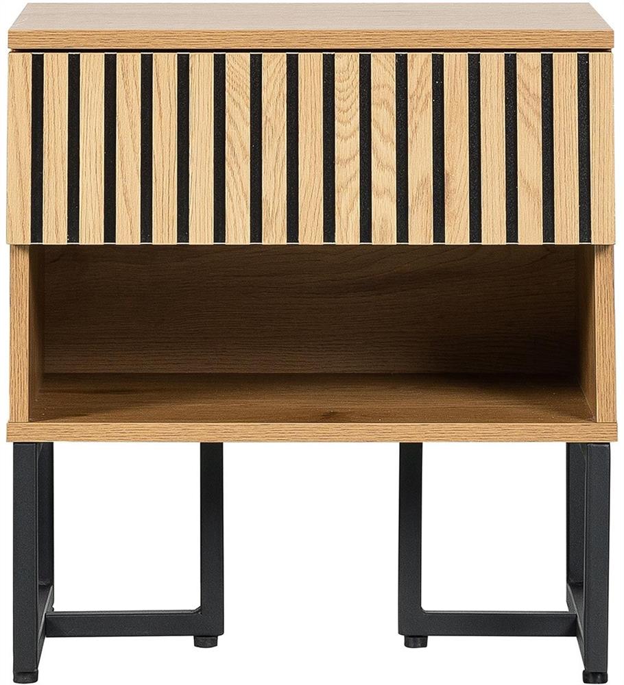 Nightstand Hampton | size: Width: 50cm, Height: 55cm, Depth: 40cm | color: Oak | image: 3 | variant: 1017688