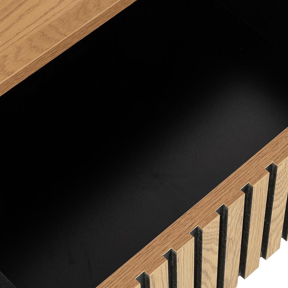 Nightstand Hampton | size: Width: 50cm, Height: 55cm, Depth: 40cm | color: Oak | image: 5 | variant: 1017688