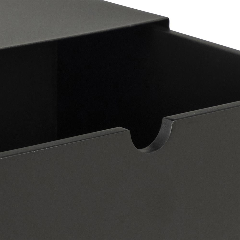 Nightstand Joliet | size: Width: 30cm, Height: 30cm, Depth: 25cm | color: Black | image: 7 | variant: 1016948