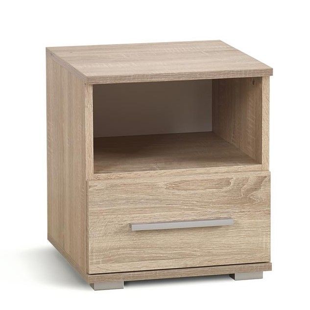 Nightstand Lima | size: Width: 39cm, Height: 44cm, Depth: 40cm | color: Oak | image: 1 | variant: 1000313