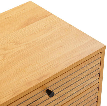 Nightstand Line | size: Width: 50cm, Height: 50cm, Depth: 40cm | color: Oak | image: 3 | variant: 1017687