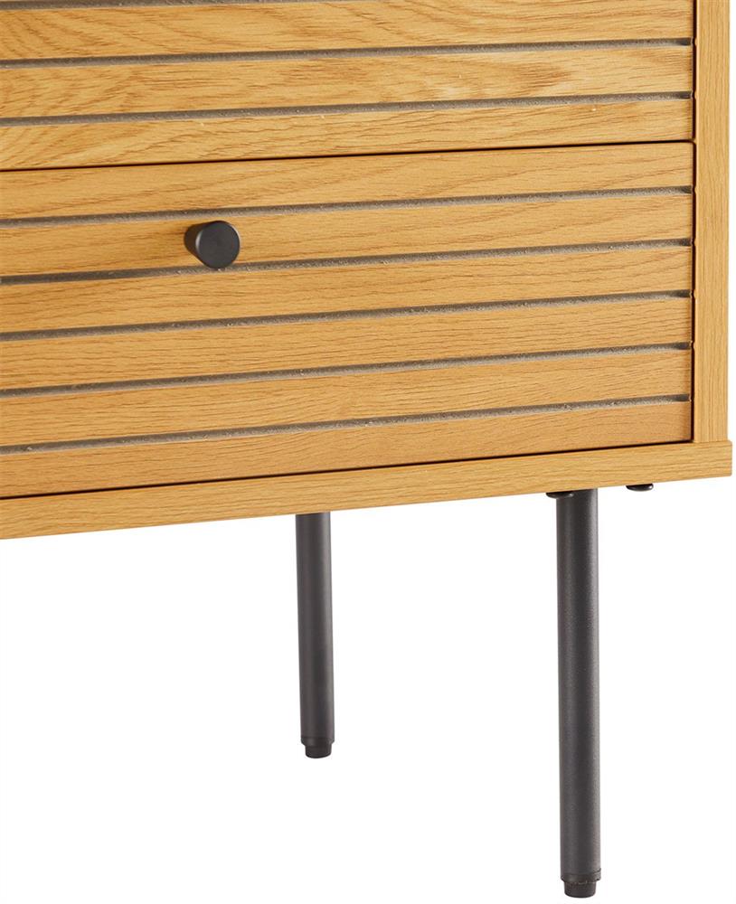 Nightstand Line | size: Width: 50cm, Height: 50cm, Depth: 40cm | color: Oak | image: 4 | variant: 1017687