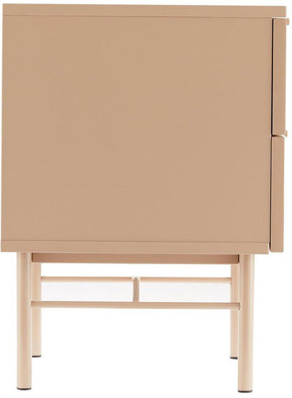 Nightstand Milton | size: Width: 45cm, Height: 55cm, Depth: 40cm | color: Beige | image: 3 | variant: 1000477