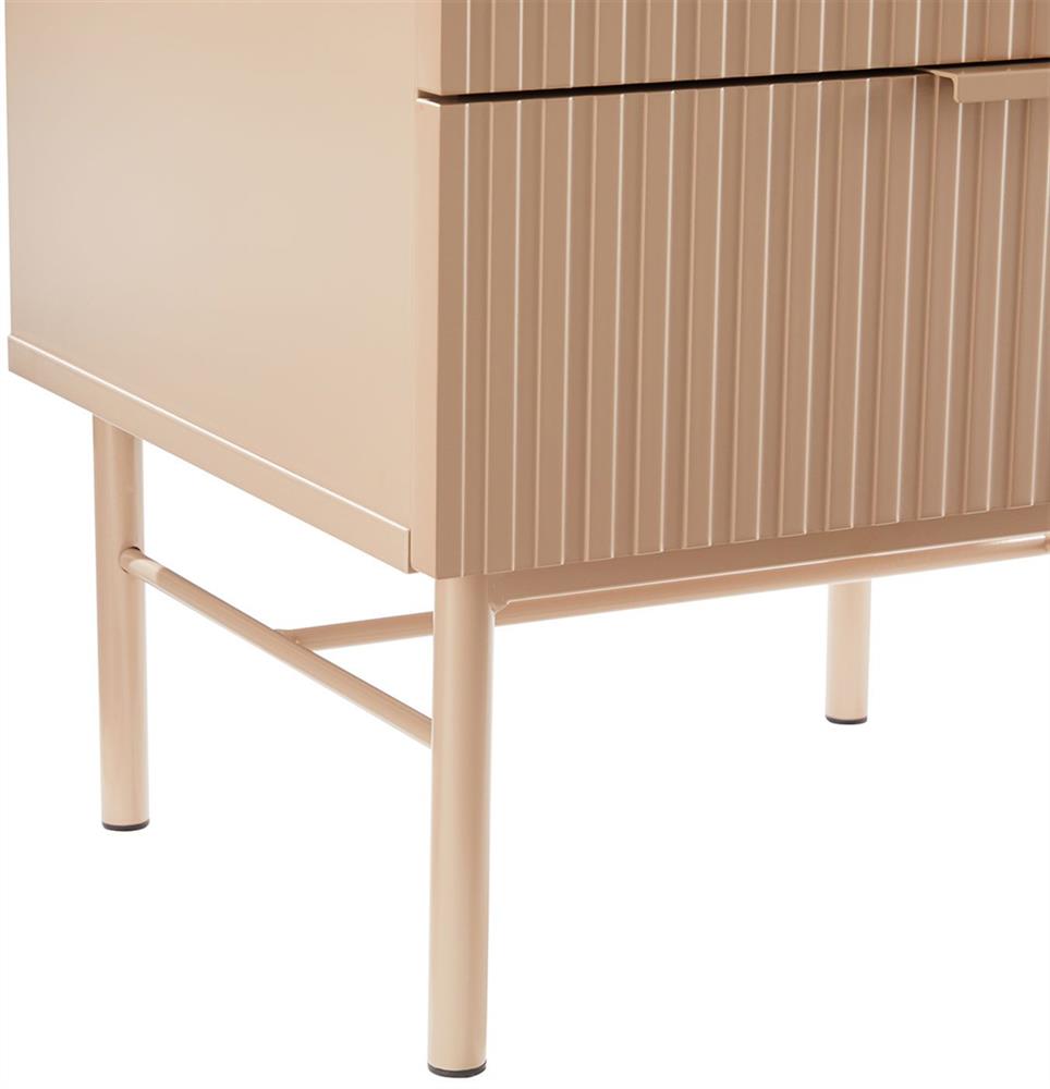 Nightstand Milton | size: Width: 45cm, Height: 55cm, Depth: 40cm | color: Beige | image: 5 | variant: 1000477