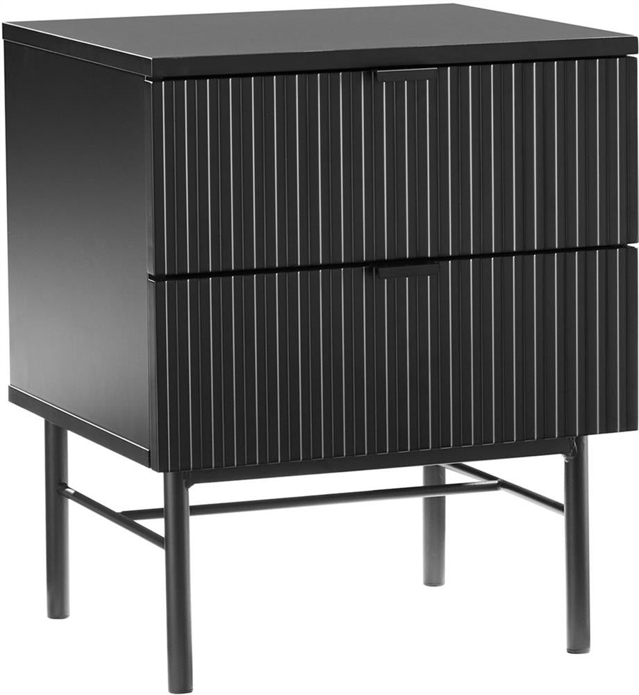 Nightstand Milton | size: Width: 45cm, Height: 55cm, Depth: 40cm | color: Black | image: 1 | variant: 1000478