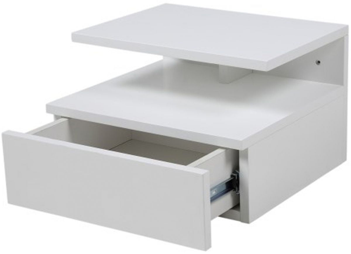 Nightstand Newport | size: Length: 35cm, Width: 32cm, Height: 22.5cm | color: White | image: 2 | variant: 1000469
