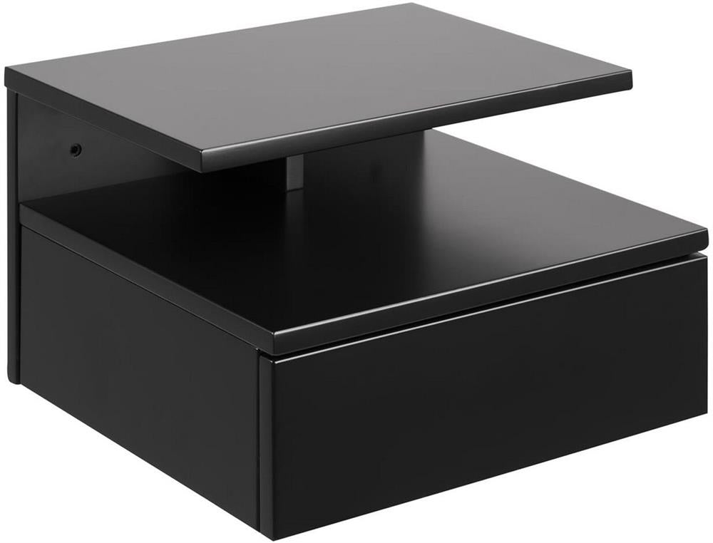 Nightstand Newport | size: Width: 35cm, Height: 22.5cm, Depth: 32cm | color: Black | image: 1 | variant: 1000472