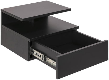 Nightstand Newport | size: Width: 35cm, Height: 22.5cm, Depth: 32cm | color: Black | image: 2 | variant: 1000472