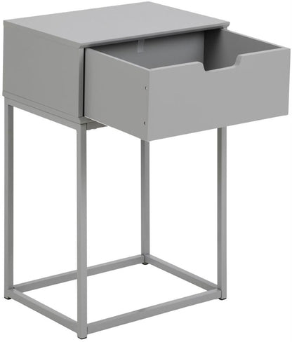 Nightstand Oakham | size: Width: 40cm, Height: 61.5cm, Depth: 30cm | color: Gray | image: 2 | variant: 1000304