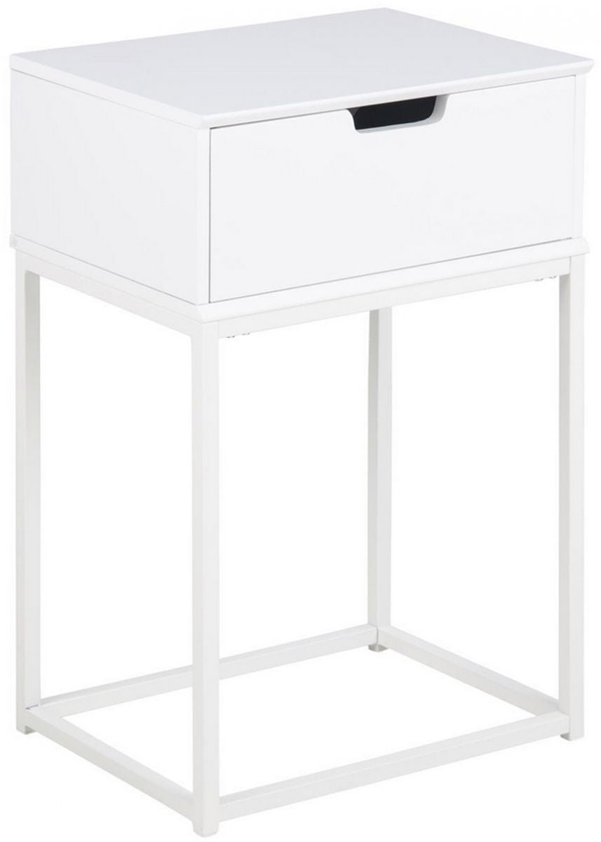 Nightstand Oakham | size: Width: 40cm, Height: 61.5cm, Depth: 30cm | color: White | image: 0 | variant: 1000303
