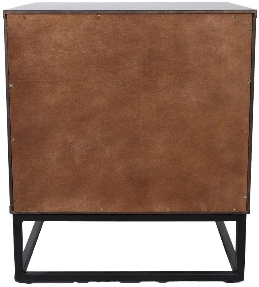 Nightstand Voksi | size: Width: 45cm, Height: 52cm, Depth: 40cm | color: Brown | image: 6 | variant: 1017685