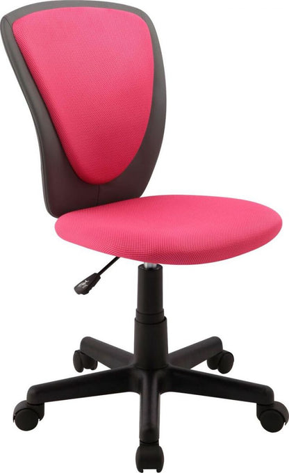 Office Chair Aberaeron | size: Width: 42cm, Height: 82-94cm, Depth: 51cm | color: Pink | image: 1 | variant: 1001131