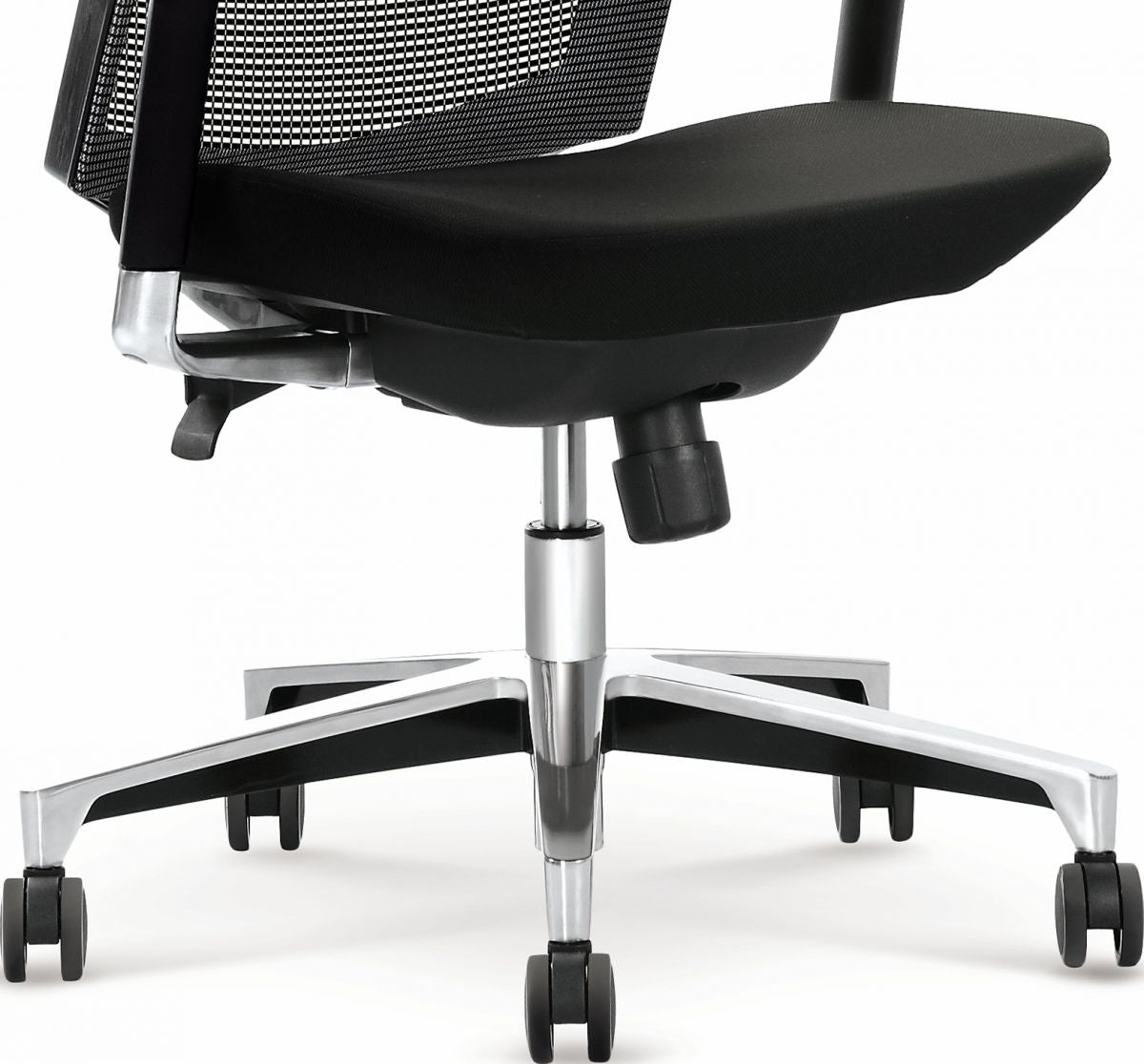 Office Chair Ambasador | size: Width: 64cm, Height: 130cm, Depth: 63cm | color: Gray | image: 2 | variant: 1011584