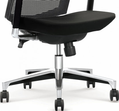 Office Chair Ambasador | size: Width: 64cm, Height: 130cm, Depth: 63cm | color: Gray | image: 2 | variant: 1011584