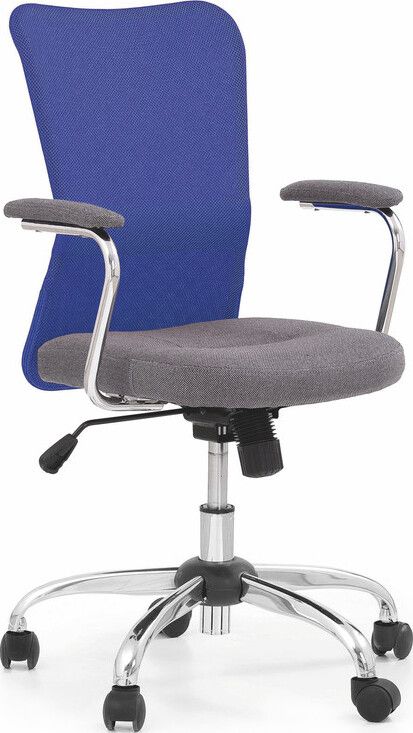 Office Chair Andy | size: Width: 56cm, Height: 95cm, Depth: 41cm | color: Blue | image: 1 | variant: 1005071