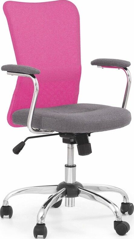 Office Chair Andy | size: Width: 56cm, Height: 95cm, Depth: 41cm | color: Pink | image: 1 | variant: 1005068