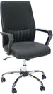 Office Chair Angelo | size: Width: 58cm, Height: 97-105cm, Depth: 59cm | color: Black | image: 1 | variant: 1005200