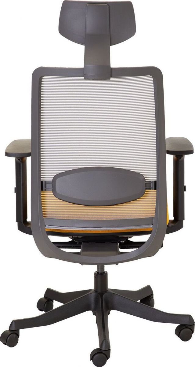 Office Chair Anggun | size: Width: 70cm, Height: 135.5cm, Depth: 70cm | color: Yellow | image: 4 | variant: 1005202