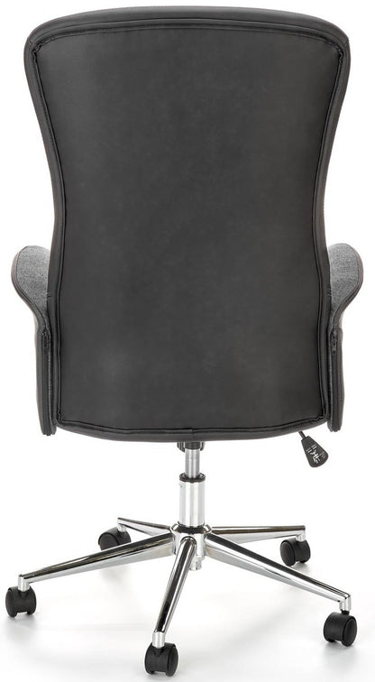Office Chair Argento | size: Width: 65cm, Height: 118cm, Depth: 75cm | color: Black/Grey | image: 2 | variant: 1016855