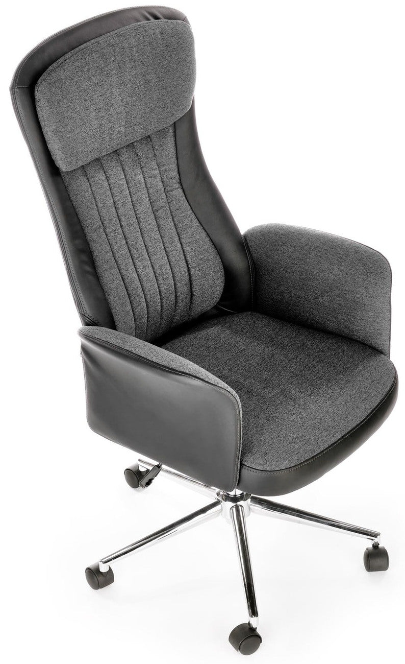Office Chair Argento | size: Width: 65cm, Height: 118cm, Depth: 75cm | color: Black/Grey | image: 5 | variant: 1016855