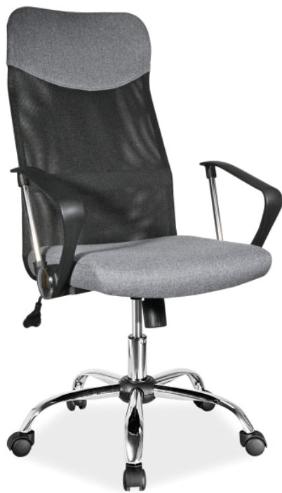 Office Chair Armagh | size: Width: 62cm, Height: 107-116cm, Depth: 50cm | color: Gray | image: 1 | variant: 1004159
