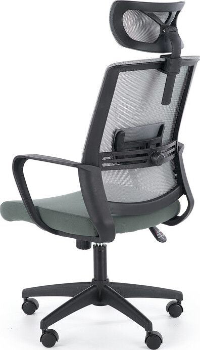 Office Chair Arsen | size: Width: 62cm, Height: 124cm, Depth: 65cm | color: Gray | image: 3 | variant: 1011966