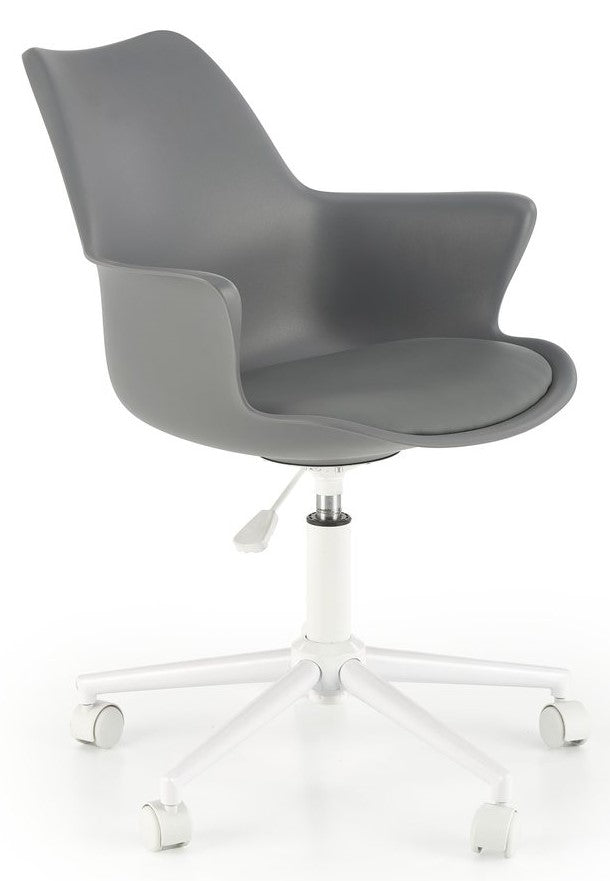 Office Chair Asti | size: Width: 62cm, Height: 80cm, Depth: 64cm | color: White/Grey | image: 1 | variant: 1002900