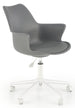 Office Chair Asti | size: Width: 62cm, Height: 80cm, Depth: 64cm | color: White/Grey | image: 1 | variant: 1002900