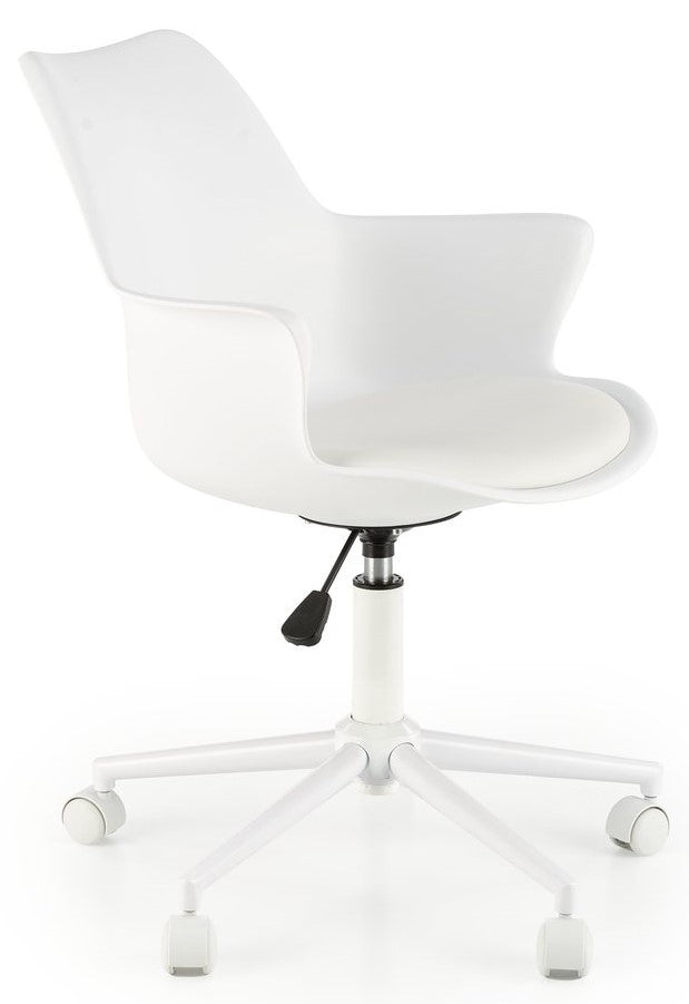 Office Chair Asti | size: Width: 62cm, Height: 80cm, Depth: 64cm | color: White | image: 1 | variant: 1002899