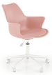 Office Chair Asti | size: Width: 62cm, Height: 80cm, Depth: 64cm | color: White/Pink | image: 1 | variant: 1002901