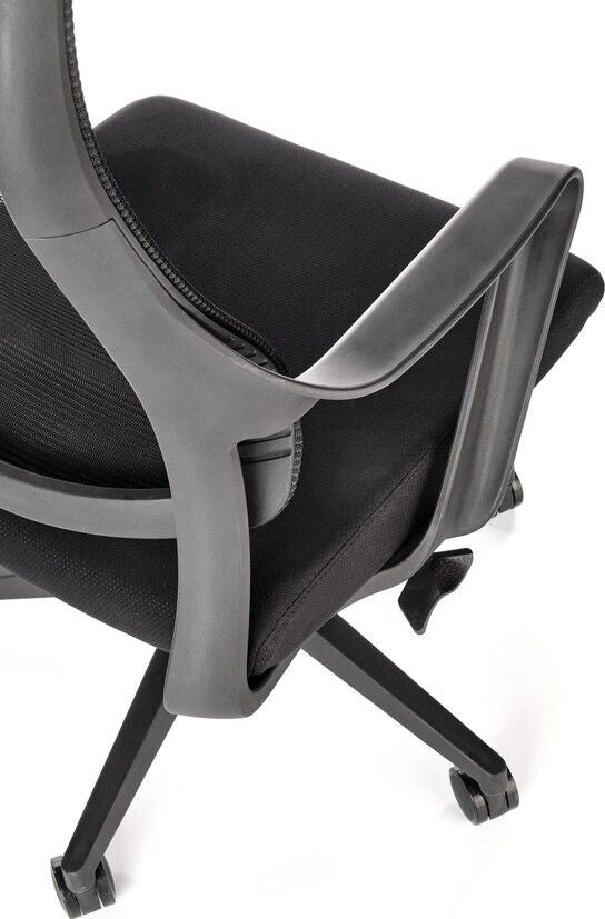 Office Chair Bergamo | size: Width: 61cm, Height: 123cm, Depth: 65cm | color: Black | image: 6 | variant: 1002918