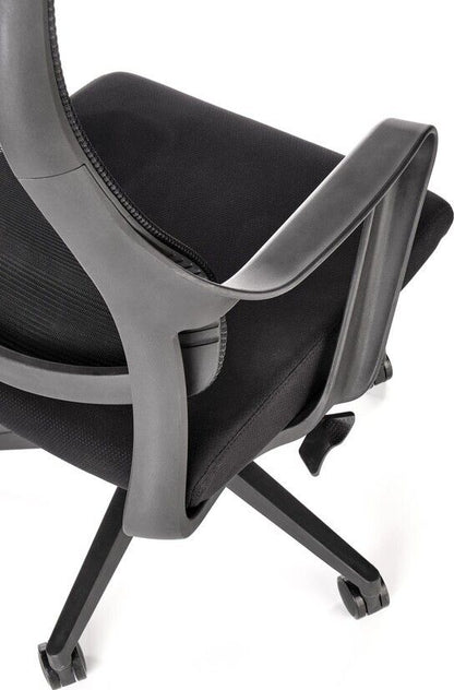 Office Chair Bergamo | size: Width: 61cm, Height: 123cm, Depth: 65cm | color: Black | image: 6 | variant: 1002918