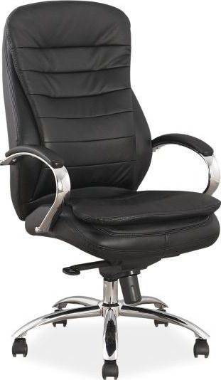 Office Chair Birkenhead | size: Width: 65cm, Height: 116-122cm, Depth: 53cm | color: Black | image: 1 | variant: 1004174
