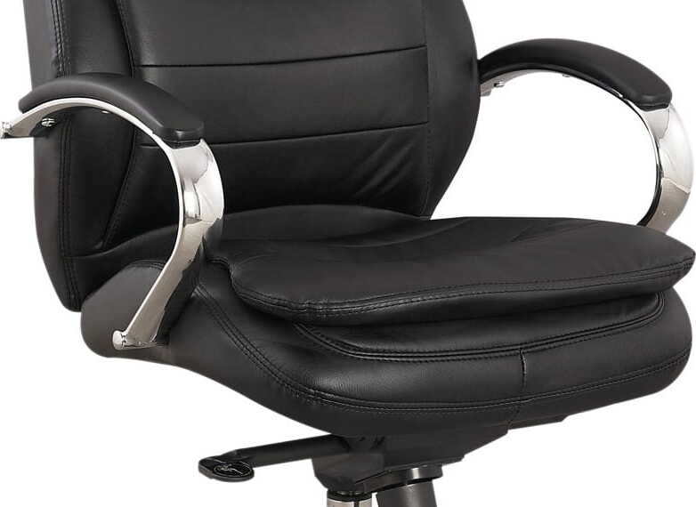 Office Chair Birkenhead | size: Width: 65cm, Height: 116-122cm, Depth: 53cm | color: Black | image: 2 | variant: 1004174