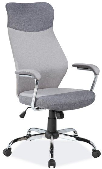 Office Chair Blackburn | size: Width: 64cm, Height: 112-122cm, Depth: 52cm | color: Gray | image: 1 | variant: 1004177