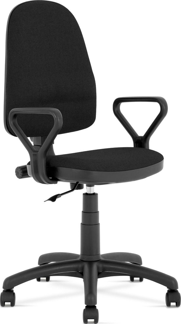 Office Chair Bravo 1 | size: Width: 59cm, Height: 108cm, Depth: 56cm | color: Black | image: 1 | variant: 1012505