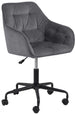 Office Chair Brooke | size: Width: 59cm, Height: 89cm, Depth: 58.5cm | color: Gray | image: 1 | variant: 1005219