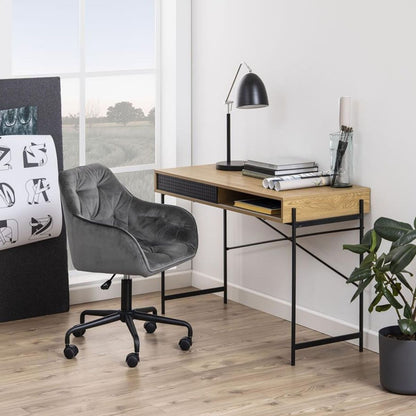 Office Chair Brooke | size: Width: 59cm, Height: 89cm, Depth: 58.5cm | color: Gray | image: 3 | variant: 1005219
