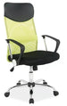 Office Chair Bury | size: Width: 62cm, Height: 119cm, Depth: 50cm | color: Black/Green | image: 0 | variant: 1004192