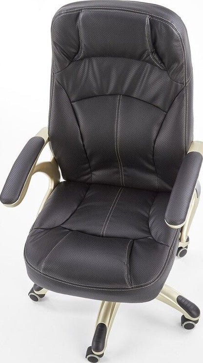 Office Chair Carlos | size: Width: 66cm, Height: 114cm, Depth: 70cm | color: Black | image: 6 | variant: 1005080