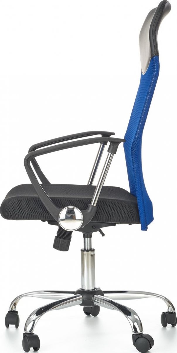 Office Chair Carrara | size: Width: 61cm, Height: 120cm, Depth: 63cm | color: Black/Blue | image: 2 | variant: 1002979