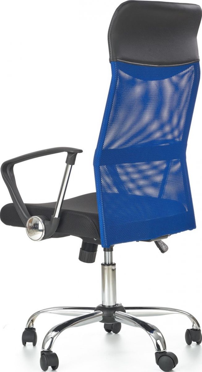 Office Chair Carrara | size: Width: 61cm, Height: 120cm, Depth: 63cm | color: Black/Blue | image: 3 | variant: 1002979