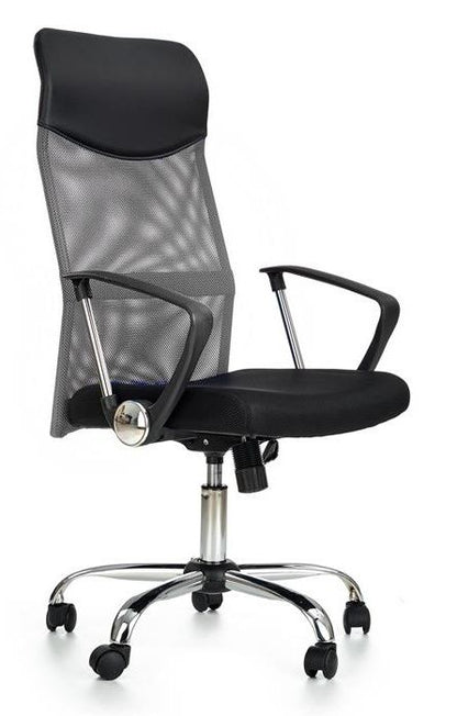 Office Chair Carrara | size: Width: 61cm, Height: 120cm, Depth: 63cm | color: Black/Grey | image: 1 | variant: 1002981