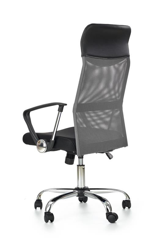Office Chair Carrara | size: Width: 61cm, Height: 120cm, Depth: 63cm | color: Black/Grey | image: 3 | variant: 1002981