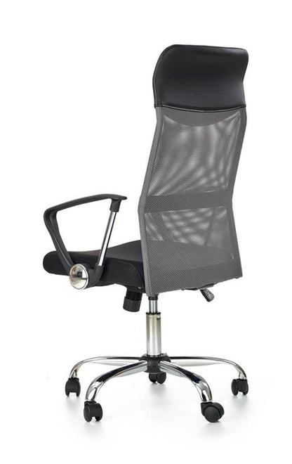 Office Chair Carrara | size: Width: 61cm, Height: 120cm, Depth: 63cm | color: Black/Grey | image: 3 | variant: 1002981
