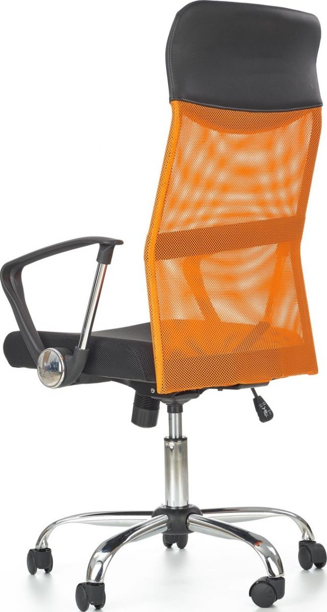 Office Chair Carrara | size: Width: 61cm, Height: 120cm, Depth: 63cm | color: Black/Orange | image: 4 | variant: 1002976